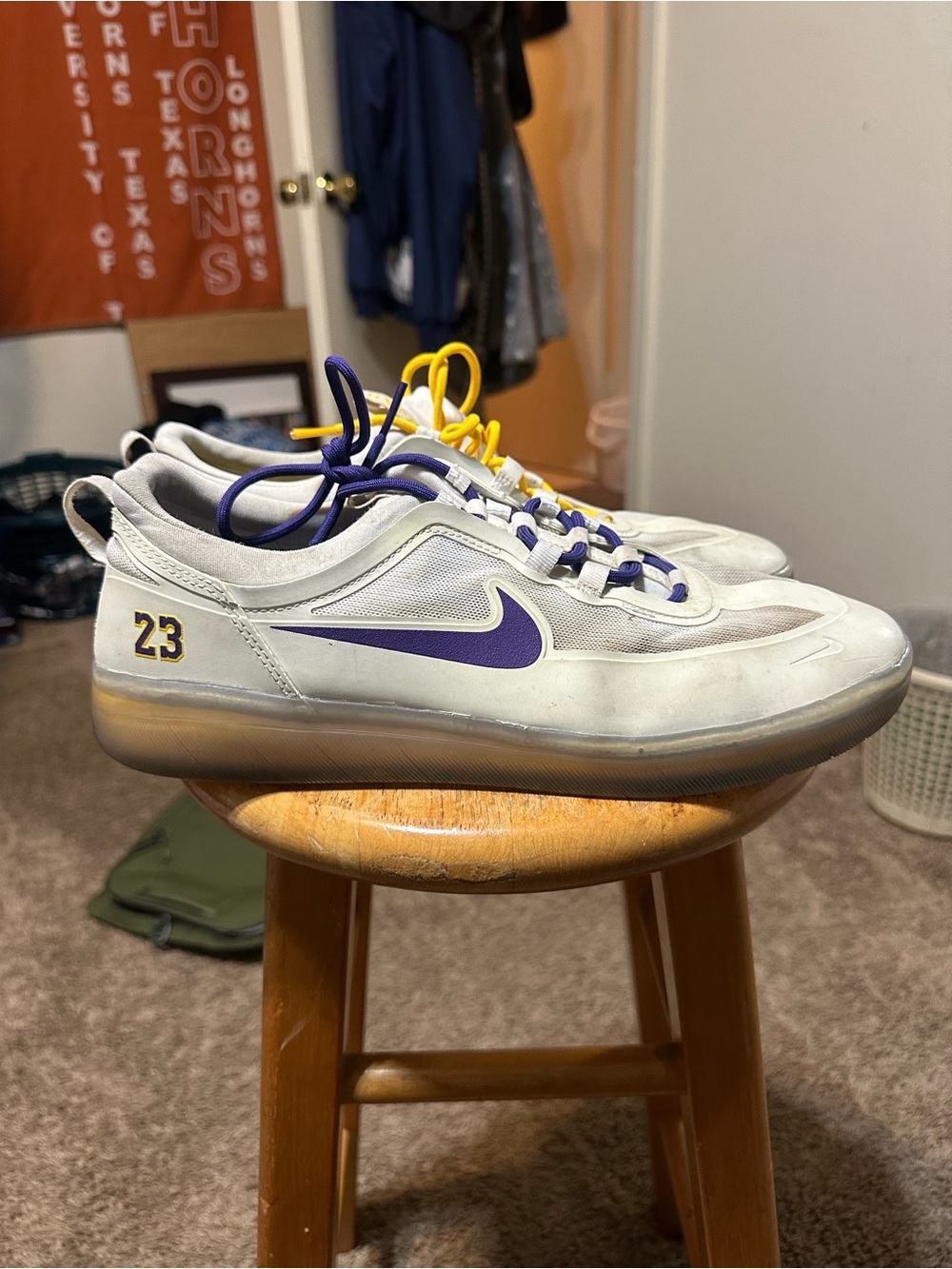 Vintage Nike SB Nyjah Free 2 “lakers” 2021 size 12